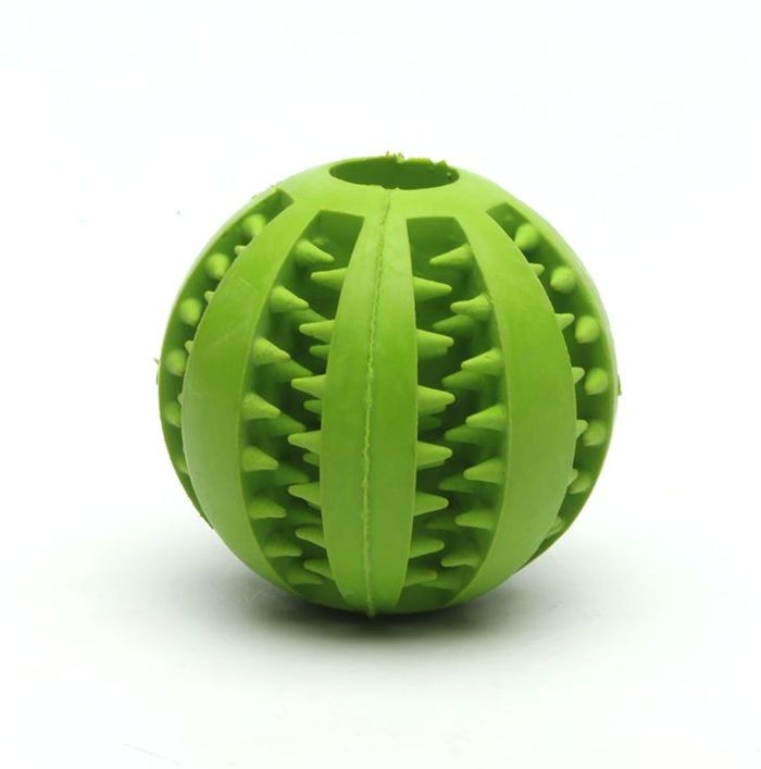 Hard Rubber Chew Toys Ball Dog Treat Chew Toys For Dog Teeth Cleaning