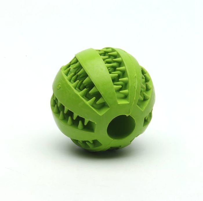 Hard Rubber Chew Toys Ball Dog Treat Chew Toys For Dog Teeth Cleaning