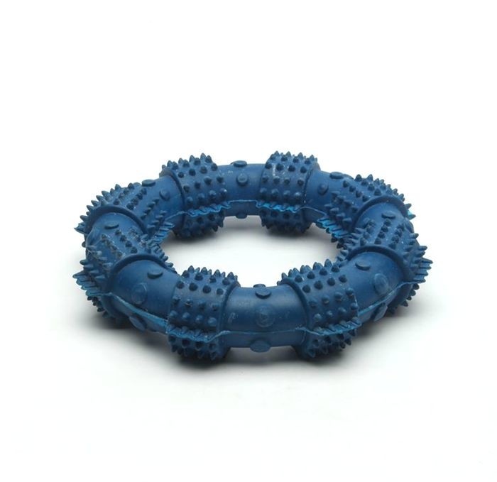 Professional Round Rubber Chew Toys Dog Toothbrush Toy 12.5 Cm Size