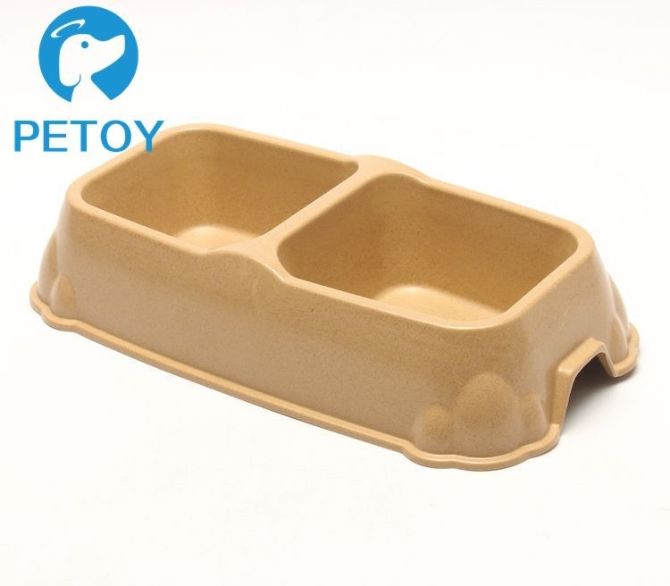 Commercial Double Bamboo Dog Feeder Customized Size Long Service Life