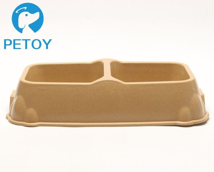 Commercial Double Bamboo Dog Feeder Customized Size Long Service Life