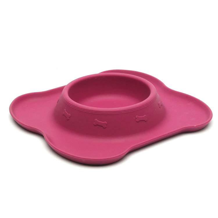 Colorful Custom Dog Cat Pet Bowl Feeder Fashion Design Silicone With 200g Weight