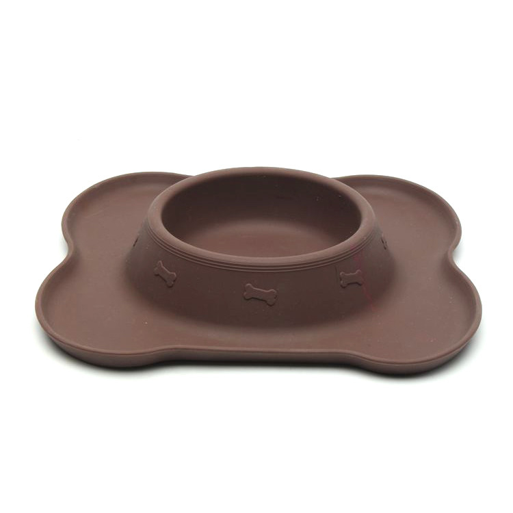 Colorful Custom Dog Cat Pet Bowl Feeder Fashion Design Silicone With 200g Weight